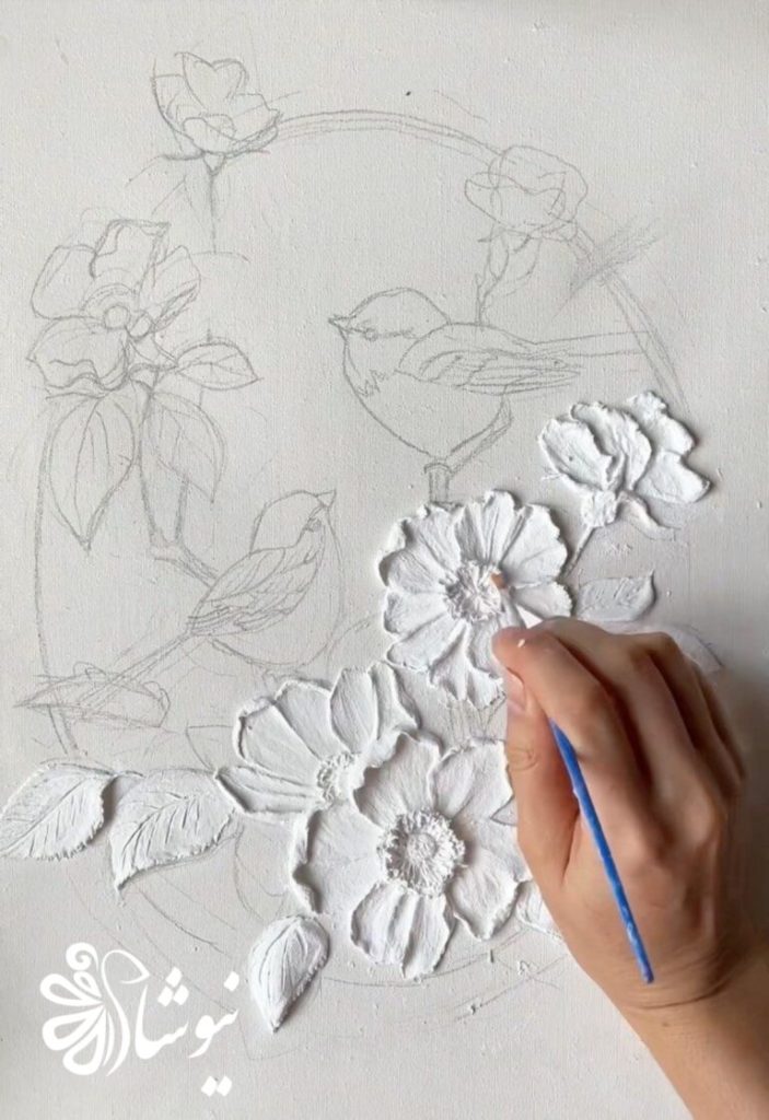 نقاشی رنگ و تکسچر